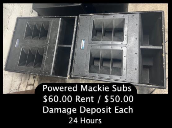 Powered Subs Rental